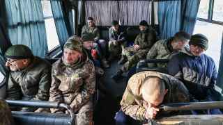 Пленные украинцы в Мелитополе